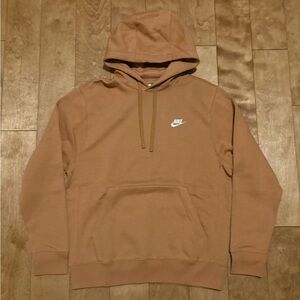 Tan Nike Fleece Hoodie and Sweatpants Tracksuit